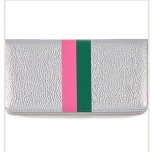 Stanton Zip Wallet in Silver
